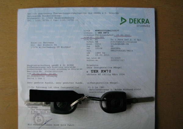 Volkswagen Fox cena 8900 przebieg: 177365, rok produkcji 2011 z Wyszków małe 596